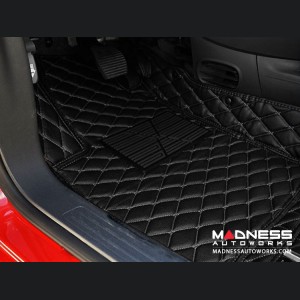 Mercedes Benz CLA Floor Liner Set - Black w/ Black Stitching